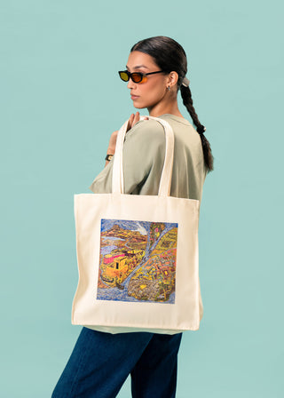 Tote Bag – Echoes of the Indus by Saniah Umer – WS25-242 for Women – Art Board 01 Collection | KOA | Shop Online