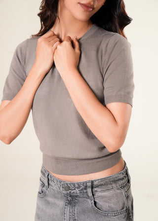 Half Sleeve Knit sweater