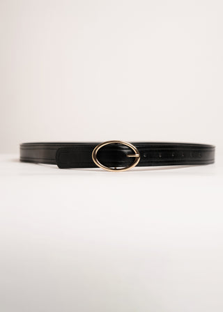Round metal buckle belt strap
