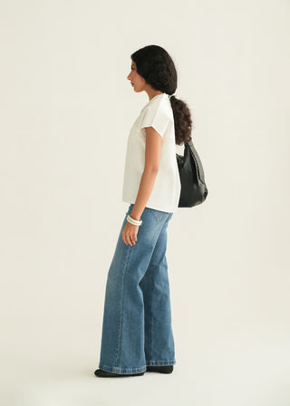 Notch Collar Shirt with pocket details