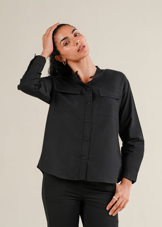 Linen-Blend Utility Shirt – WS25-166 for Women – Summer Reverie Collection | KOA | Shop Online