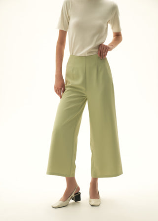 High-waisted culottes