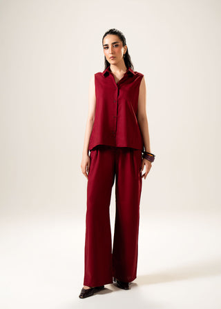 Sleeveless Linen Blend Shirt – WS25-223 for Women – In-Transit Collection | KOA | Shop Online