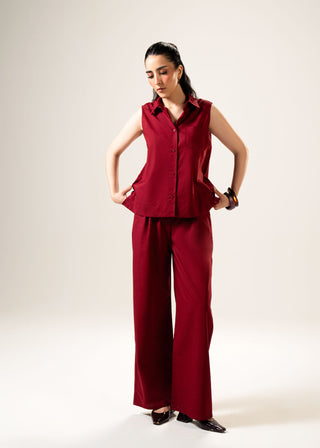 Sleeveless Linen Blend Shirt – WS25-223 for Women – In-Transit Collection | KOA | Shop Online