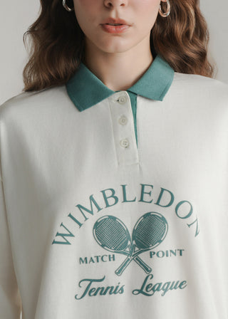 Polo shirt with graphic artwork