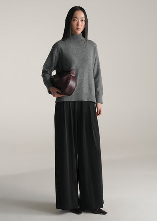 High Neck Relaxed Fit Sweater