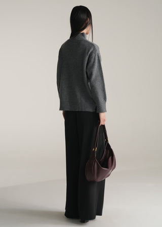 High Neck Relaxed Fit Sweater