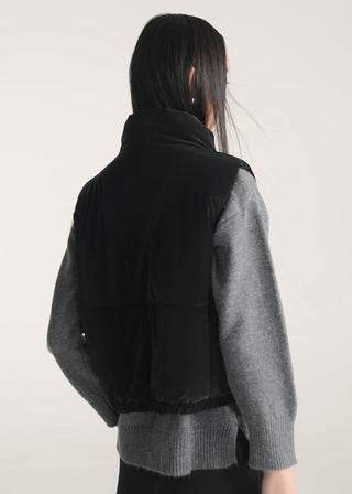 Cropped Puffer Gilet