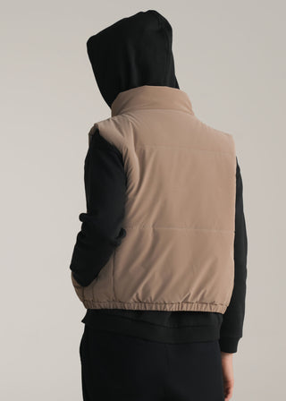 Cropped Puffer Gilet