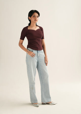Embellished Straight Fit Denim