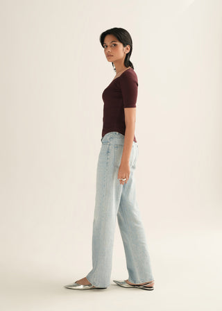 Embellished Straight Fit Denim