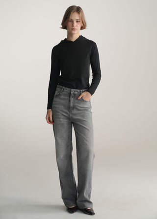 Slim Fit knitted Hoodie