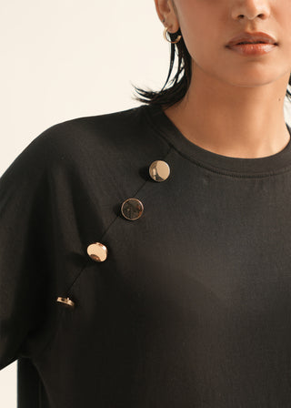 T-shirt with Button detail