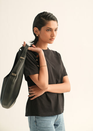 T-shirt with Button detail