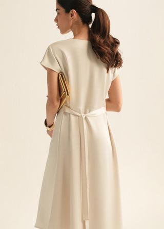 Asymmetrical Satin Dress