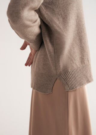 High Neck Relaxed Fit Sweater