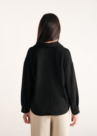 Loose Fit Button Down Shirt