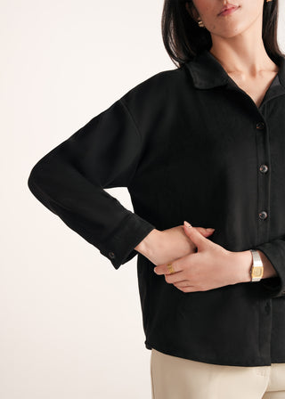 Loose Fit Button Down Shirt