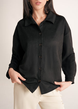 Loose Fit Button Down Shirt