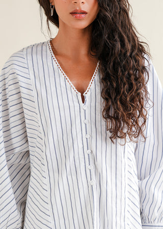 Striped Kimono Blouse – NW-05-A for Women – Summer Reverie Collection | KOA | Shop Online