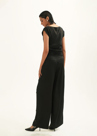 Embellished satin Pants