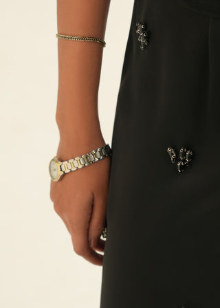 Embellished satin Pants
