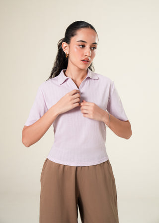 Knit textured Polo Shirt