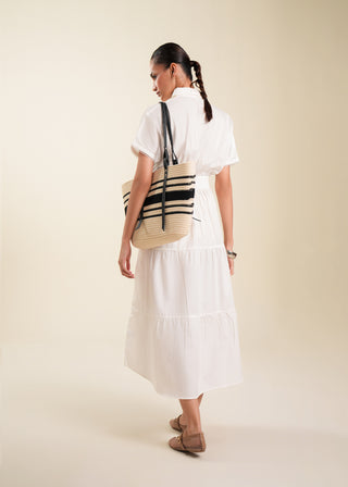 White Tiered Dress