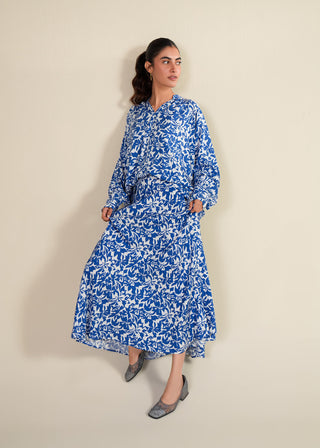 Floral Printed A-line Skirt