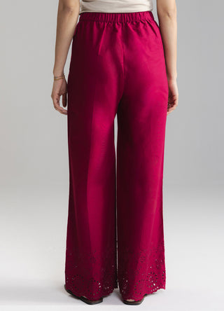 Schiffli Wide Leg Pant- WS26-24