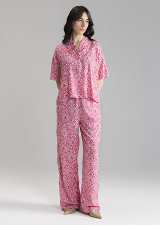 Printed Wide Leg Trouser- WS26-26