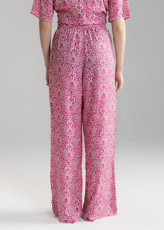 Printed Wide Leg Trouser- WS26-26