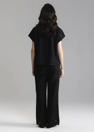 Schiffli Button Down Shirt- WS26-90