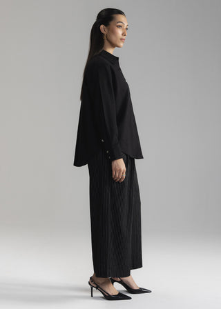 Linen Blend Button Down Shirt-WS26-07