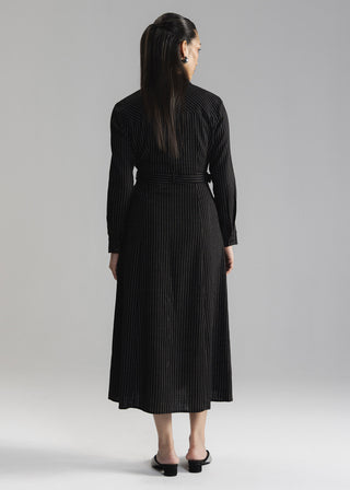 Striped Button Down Dress- WS26-01