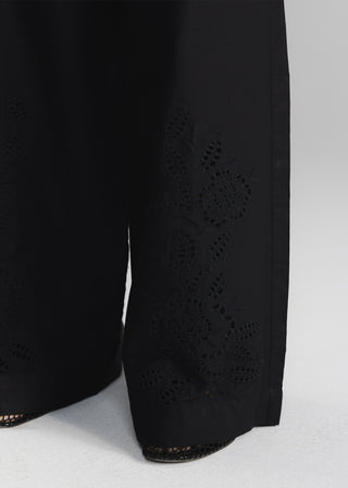 Schiffli Wide Leg Trouser- WS26-96