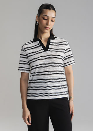 Crochet Textured Shirt- WS26-05