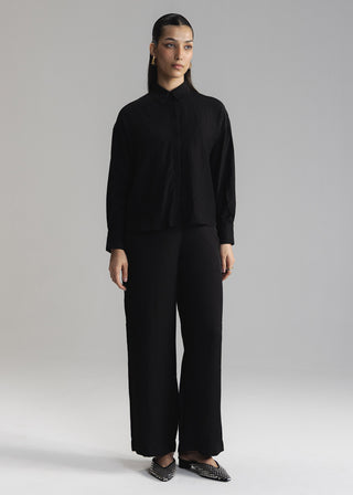 Crinkle Button Down Shirt- WS26-57