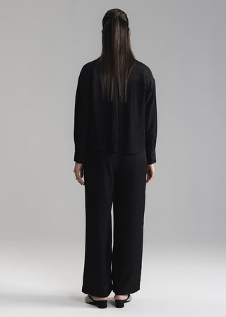 Crinkle Button Down Shirt- WS26-57