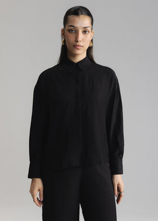 Crinkle Button Down Shirt- WS26-57