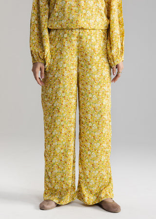 Printed Wide Leg Trouser- WS26-79