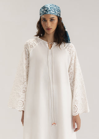 Schiffli Flared Dress- WS26-16