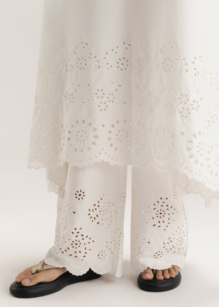 Schiffli Flared Dress- WS26-16