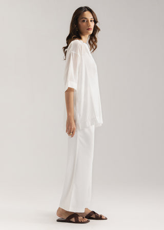 Oversized Long Sheer Shirt- WS26-23