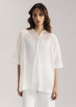 Oversized Long Sheer Shirt- WS26-23