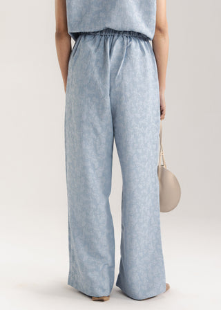 Jacquard Wide Leg Trouser- WS26-93