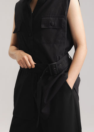 Button Down Sleeveless Shirt- WS26-45