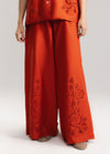 Schiffli Wide Leg Trouser- WS26-95