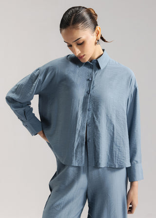 Crinkle Button down Shirt- WS26-56