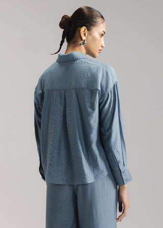 Crinkle Button down Shirt- WS26-56